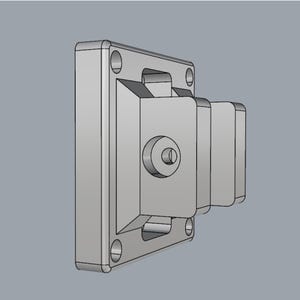 VESA (100x100mm) Monitor Mount for 40 Series Aluminum Profile (40x40mm) | 3D Print Model