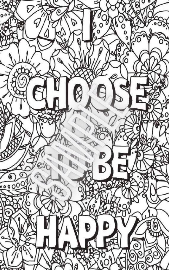 Inspirational Coloring Pages Digital Instant Download 20 | Etsy