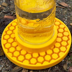 Bee Feeder for Wide Mouth Mason Jar