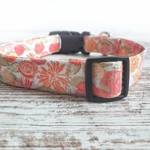 Vintage Floral Dog Collar, Flowers, Floral Dog Collar, Girl Dog Collar