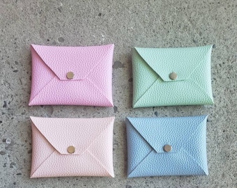 Ethos Adorned - jewelry pouch, business card pouch, pastel rainbow pouch, business card carrying case, pride accessories