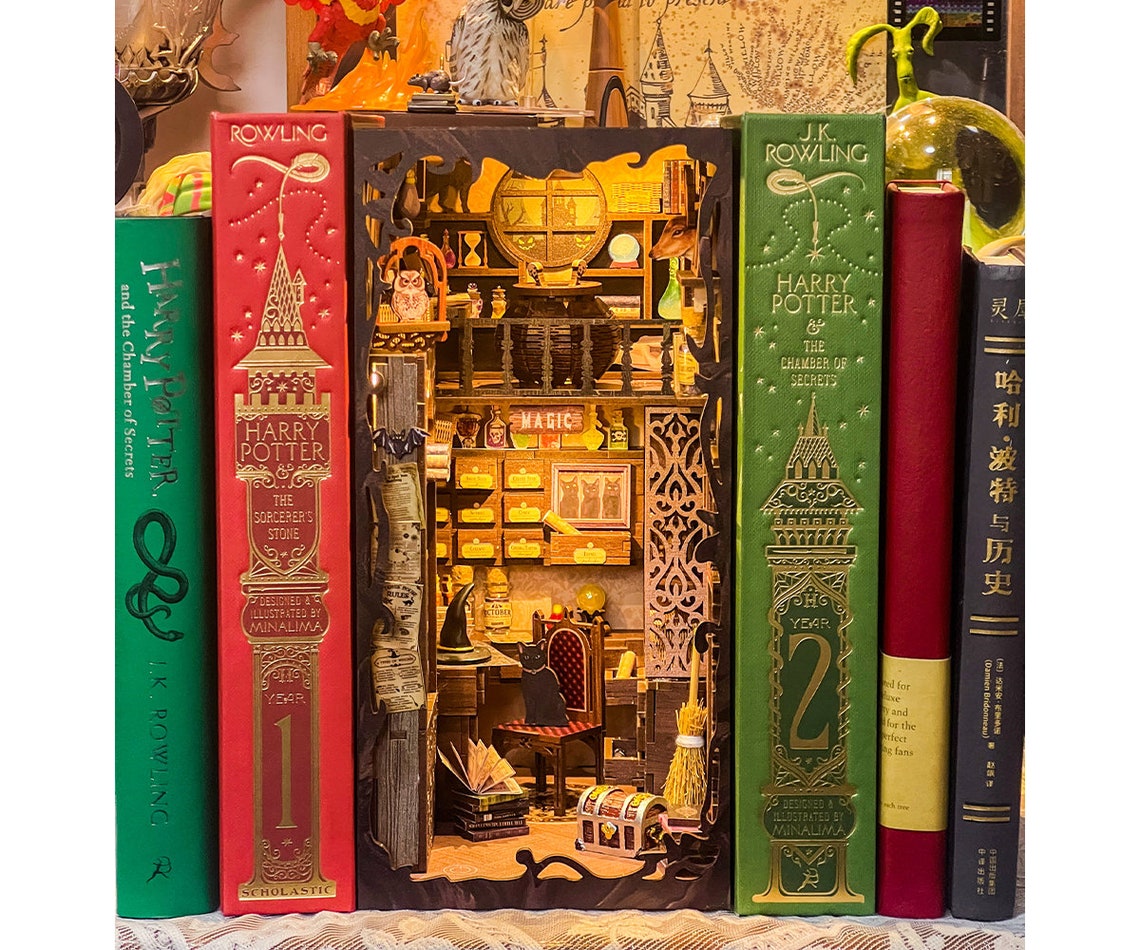 Book Nook Booknookmagic Pharmacist Book Nook Library Etsy Australia