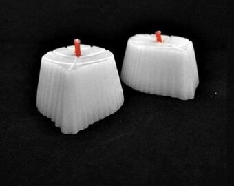 Handmade Leaf Tealight Candle Pack of 2