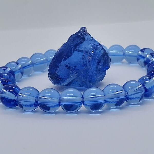 Andara Merlin Sirius Blue Handmade Beaded Single Stretch Bracelet