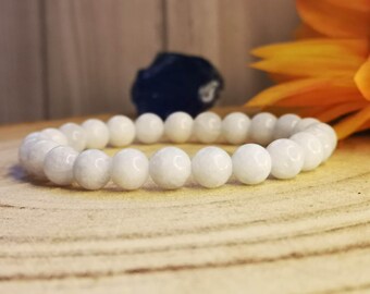 Celestite Crystal Bracelet – Soft Blue Gemstone Jewelry