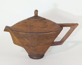 Handmade teapot. Studio pottery teapot. Wabi sabi ceramics.