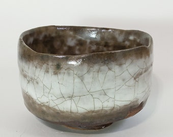 Matcha chawan. Handmade tea bowl. Stoneware studio pottery.