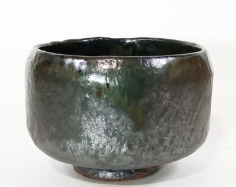 Matcha chawan. Handmade teabowl. Stoneware studio pottery.