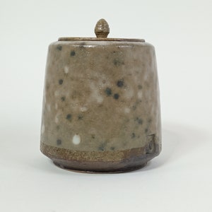 Ceramic Tea jar. Studio Pottery Conteiner. Tea Caddy.