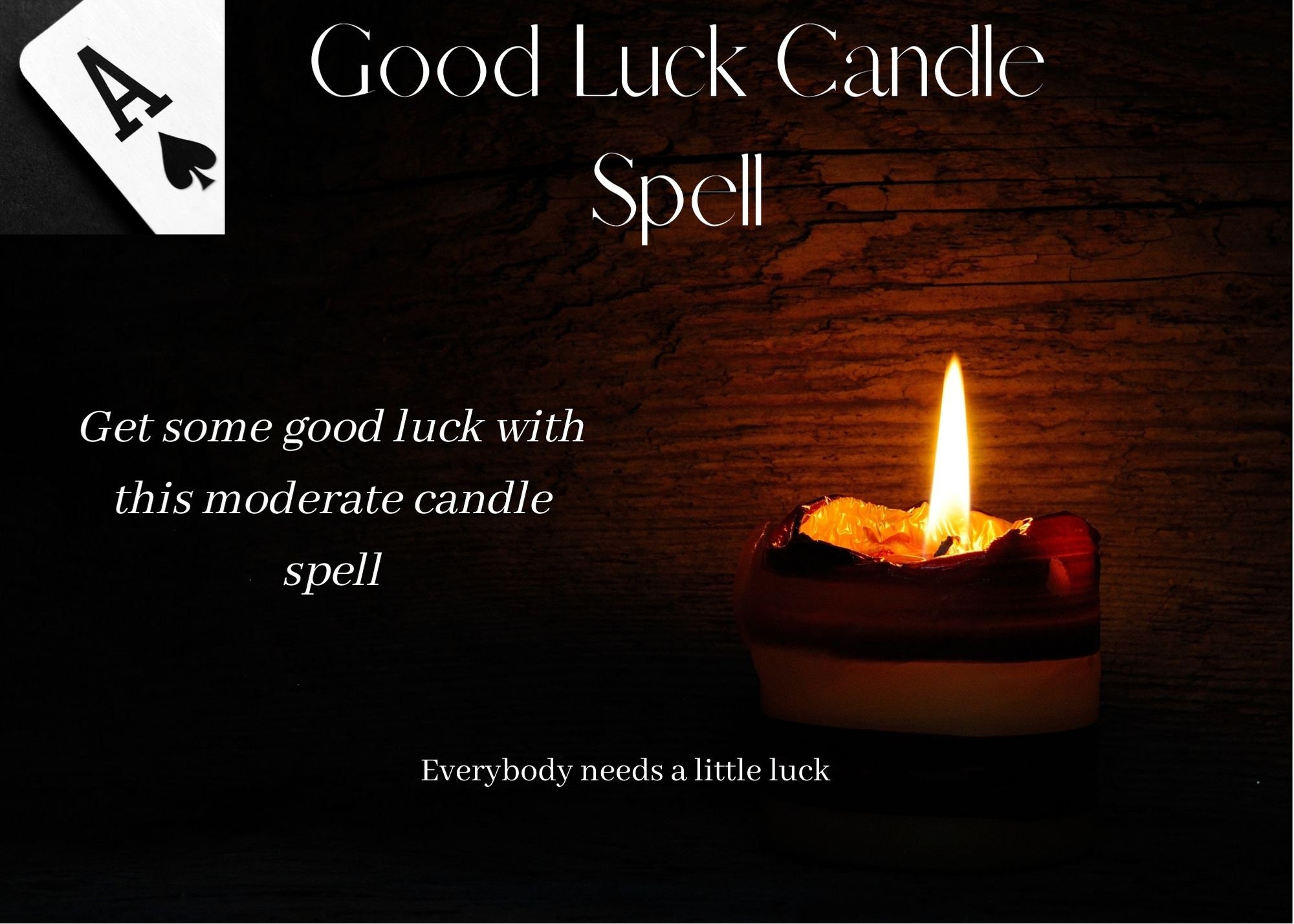 Good Luck Candle spell Etsy