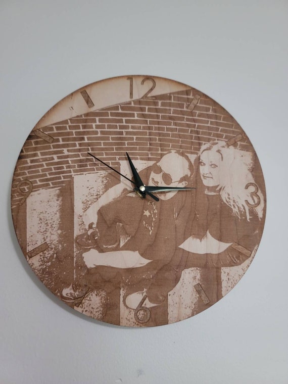 Custom Wooden Wall Clock Etsy