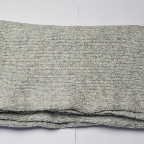 Tightly Knitted Extra Large Scarf | shops Silvery Grey | Baby Alpaca & Merino Wool Blend