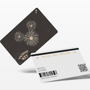 Magic Key Card-ontwerp, jaarpashouders, gepersonaliseerd Magic Key Card-ontwerp!