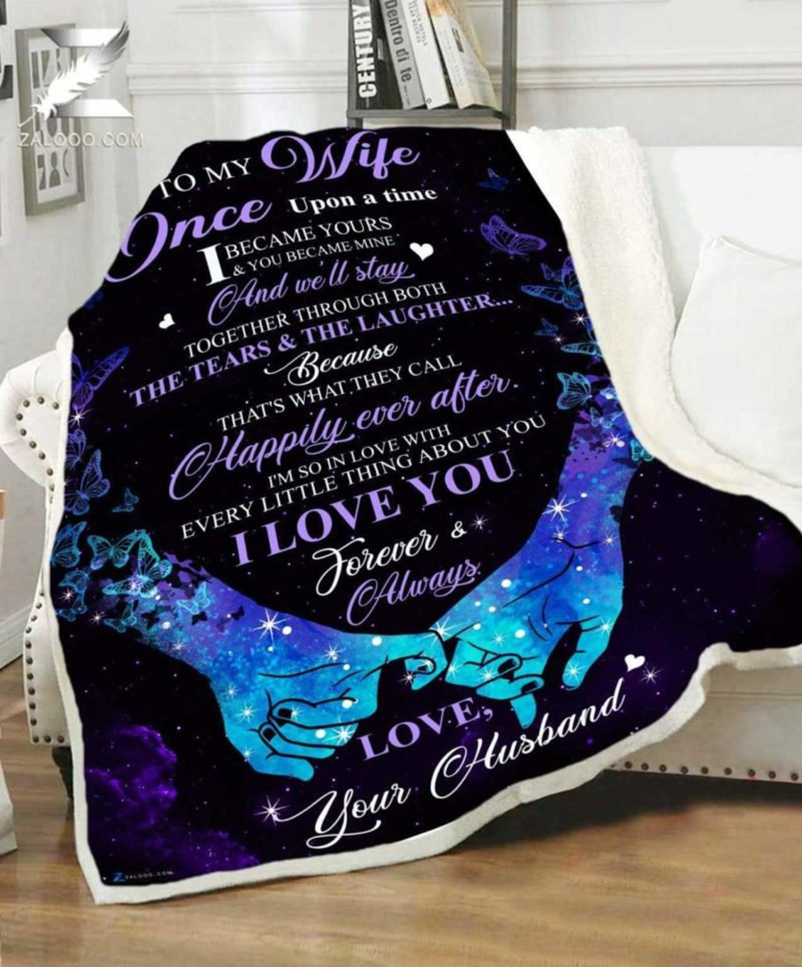 Personalized Letter To My Wife Blanket Custom Name Blanket Etsy