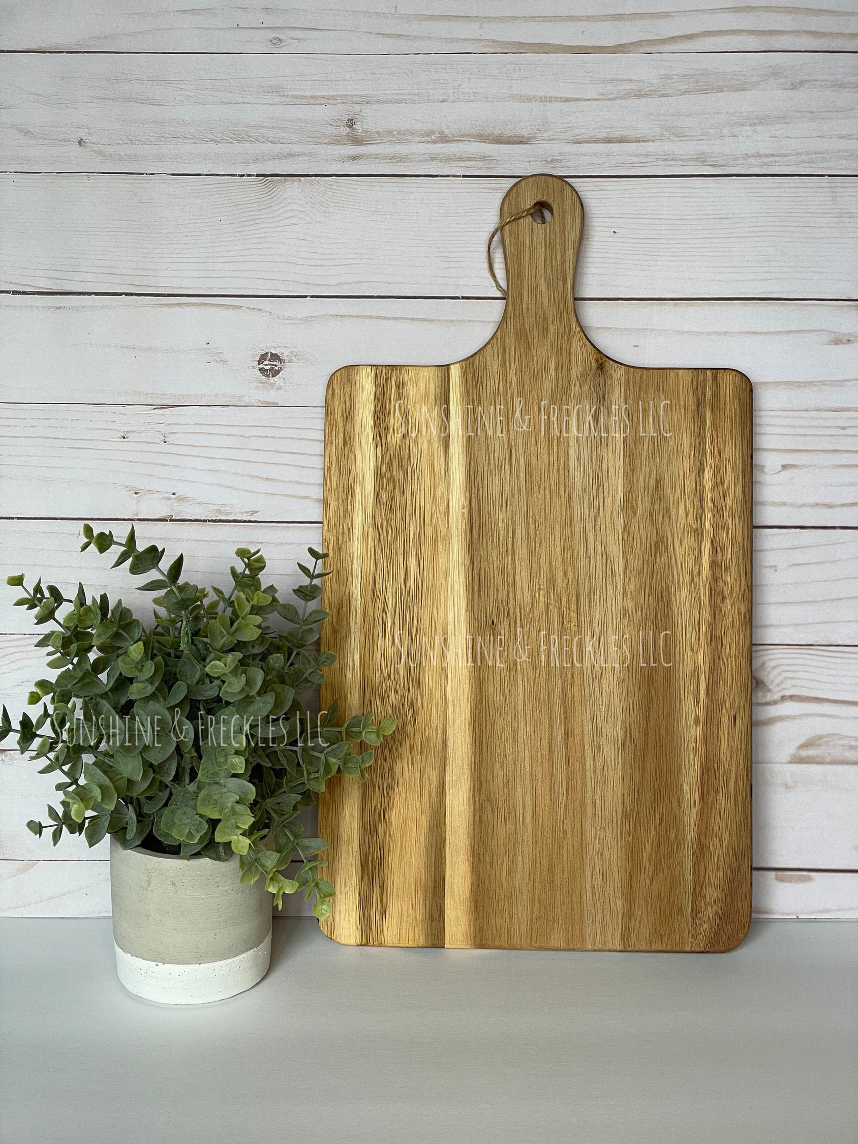 Mock up With Cutting Board Eucalyptus Plant Etsy