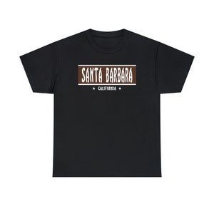 Santa Barbara, California, Street sign, Unisex Heavy Cotton Tee