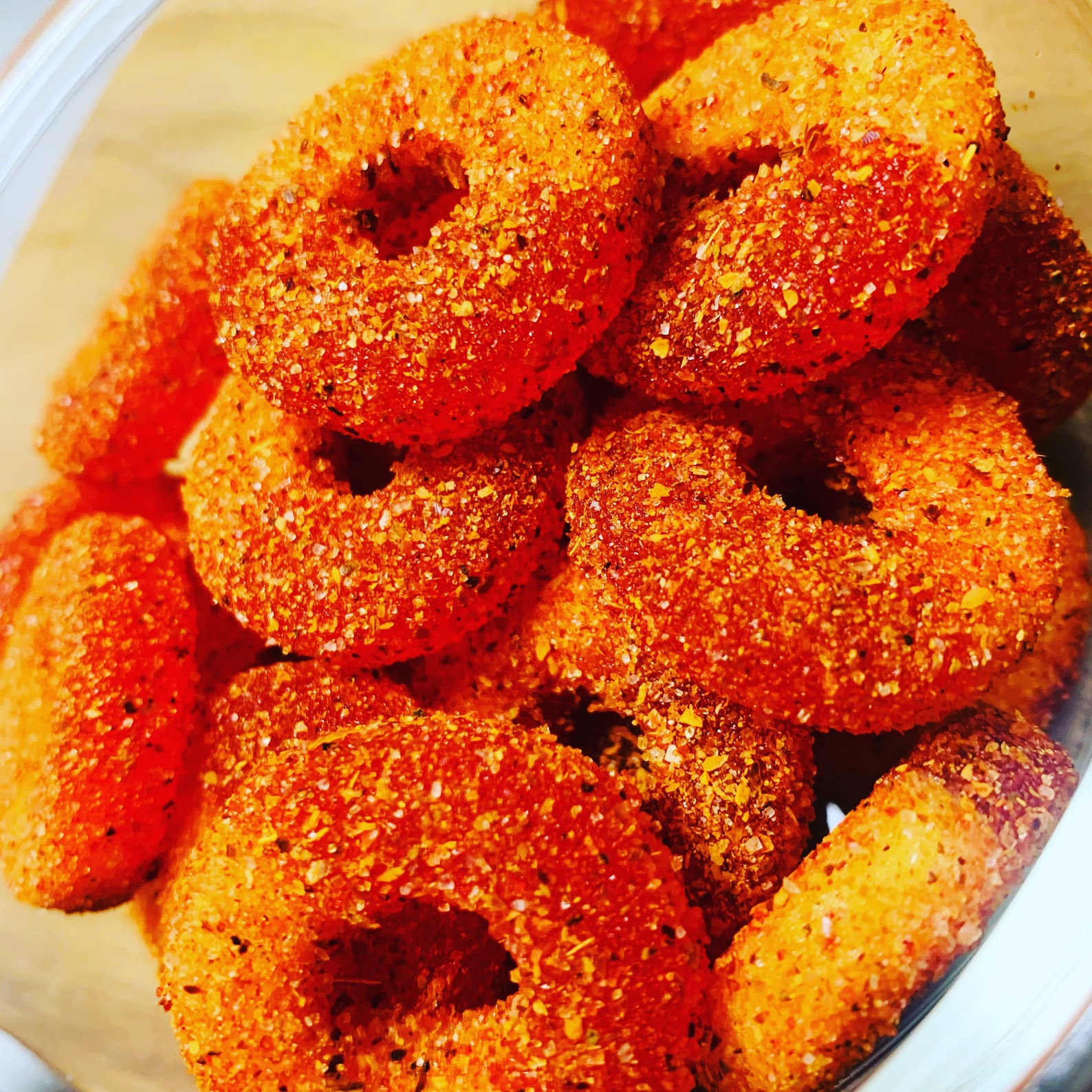 Peach Rings-dulces Enchilados-spicy Candy-chamoy-mexican - Etsy