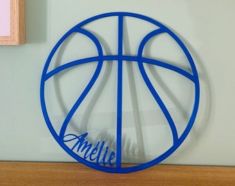 Vitrine Surélevée Pour Ballon De Basket – Présentoir Collectionneur – Fait Main