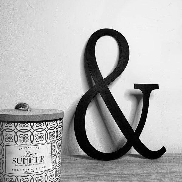 Ampersand, &, Wanddekoration, Innendeko