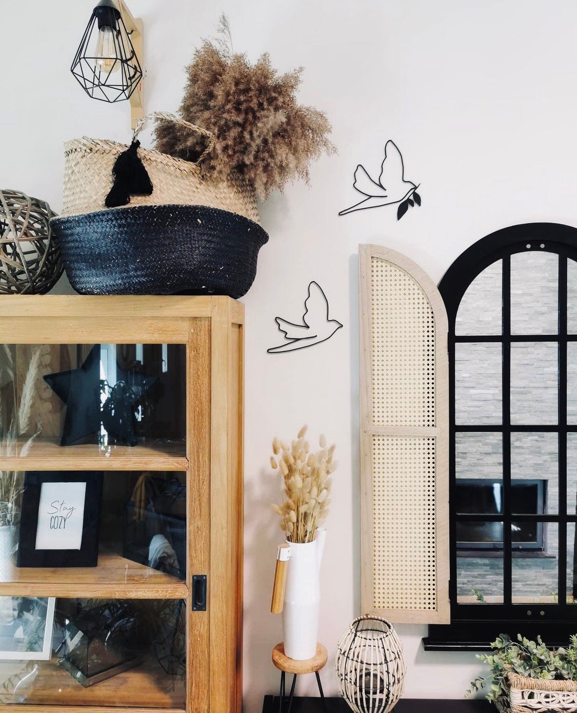 2 Hirondelles | Vendu Par 2 Murale, Origami, Décoration Murale, Art Intérieure, Décor Salon, Déco Mu