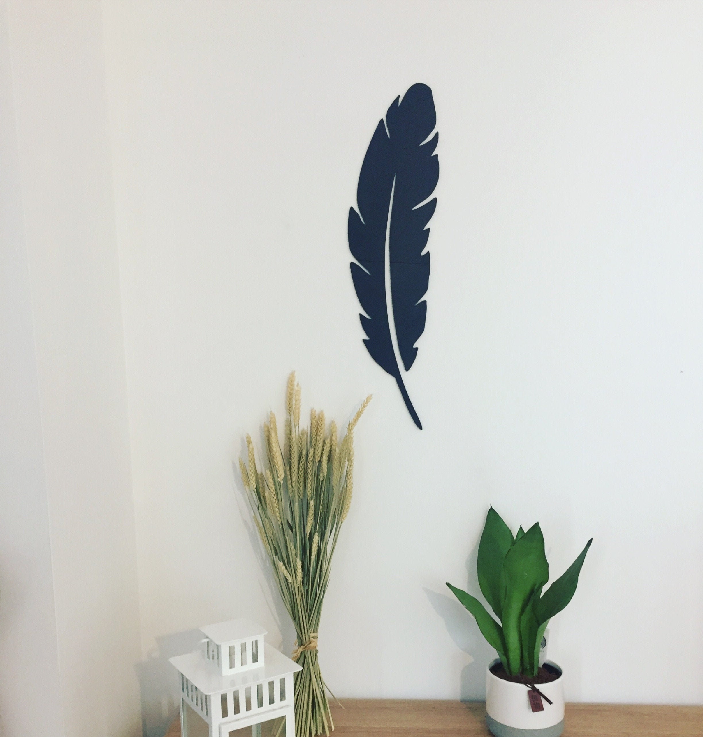 Plume, Décoration Murale, Art Intérieure, Décor Salon, Déco Mural, Objet Décor | 30 cm ou 60cm