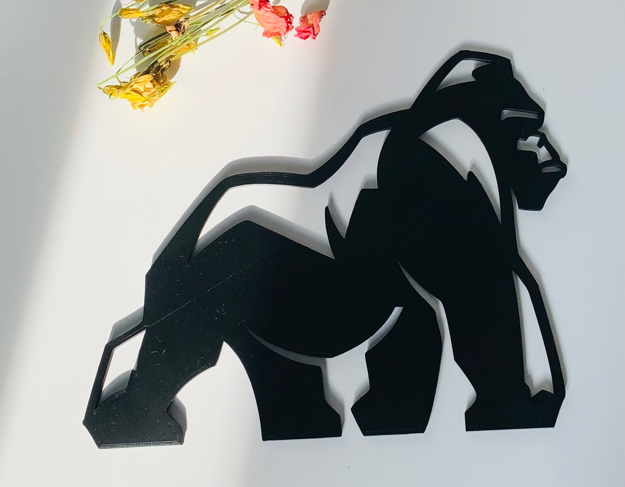 Gorille, Décoration Murale, Art Intérieure, Décor Salon, Déco Mural, Objet Décor | 30 cm ou 60cm