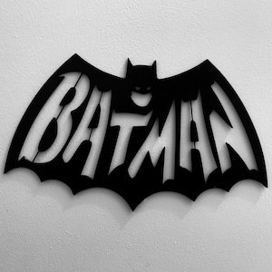 Superheld, Held, Fledermaus, Wanddekoration