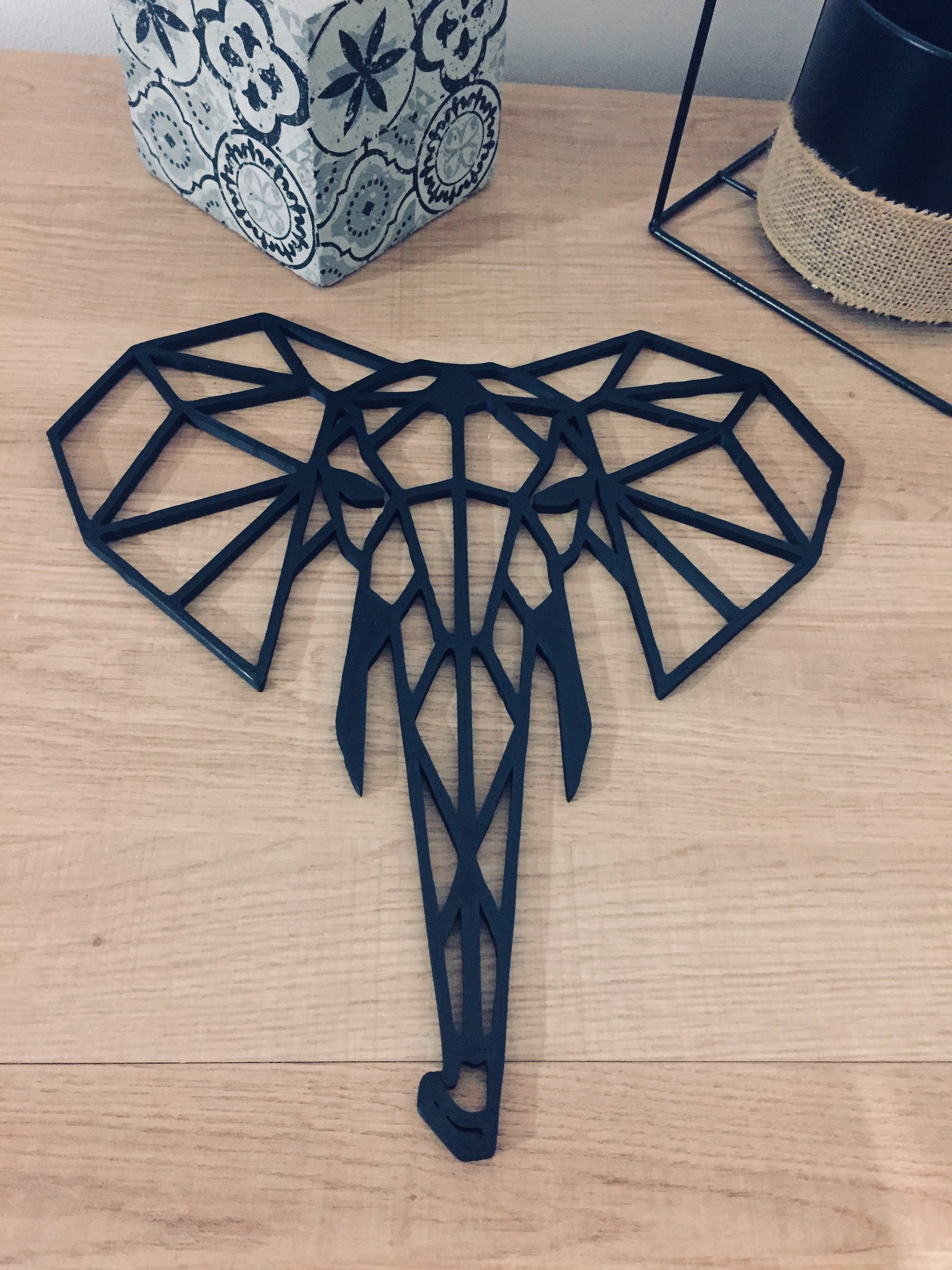 Elephant, Décoration Murale, Art Intérieure, Décor Salon, Déco Mural, Objet Décor | 30 cm ou 60cm