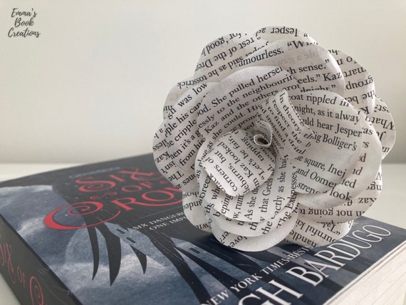 Handmade Book Page Flower – Literary Roses, Book Lover Gift