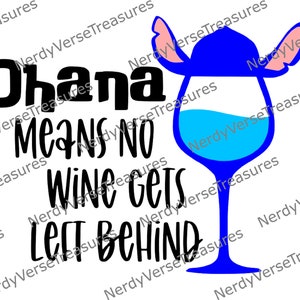 Vinho inspirado em Stitch SVG