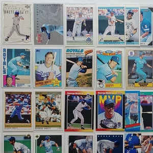 George Brett baseball card lot, 1977-1994 | 23 cards included! Kansas City Royals