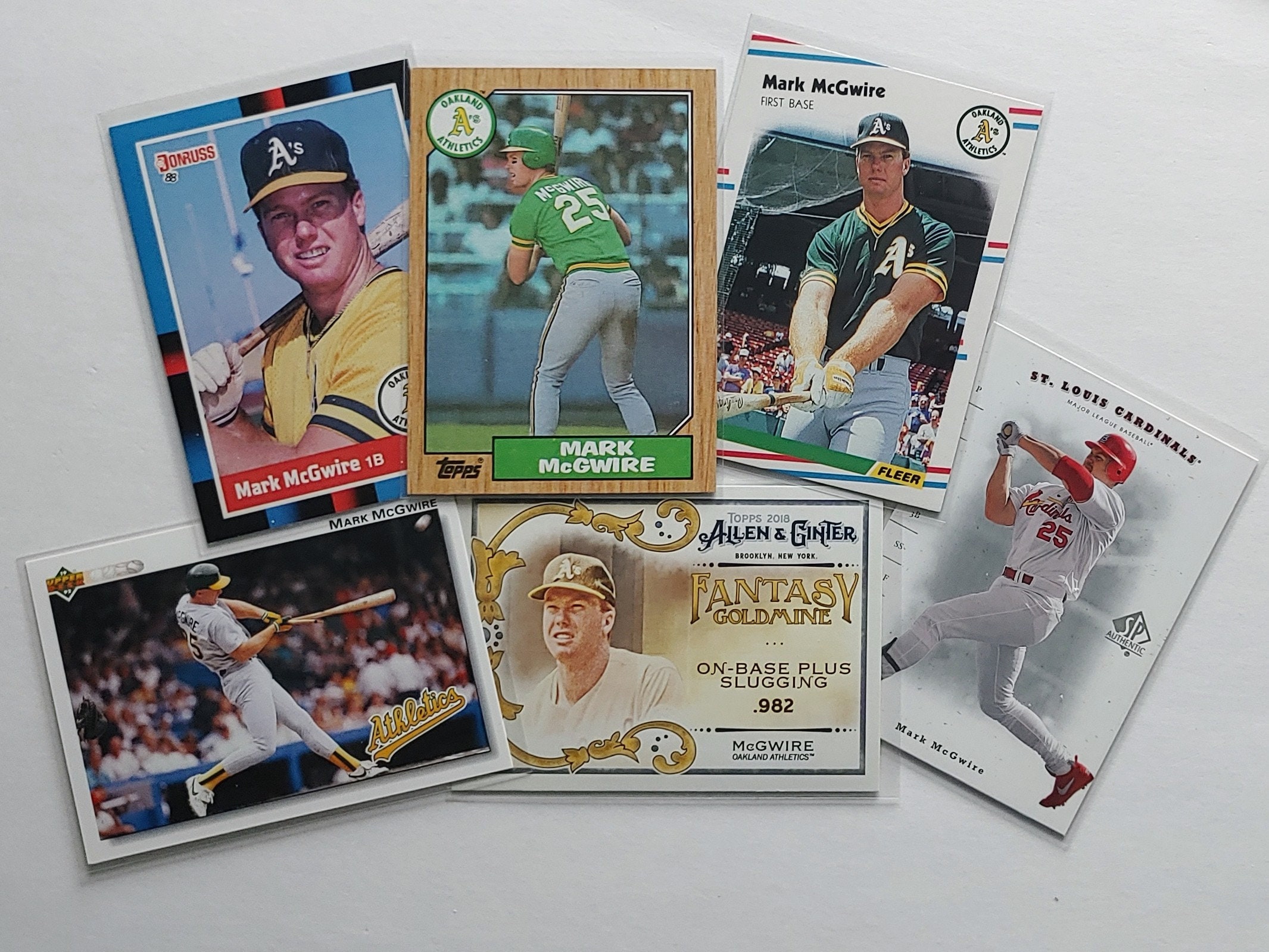 Mark Mcgwire ROOKIE Card 26 Baseball Cards to Choose From 