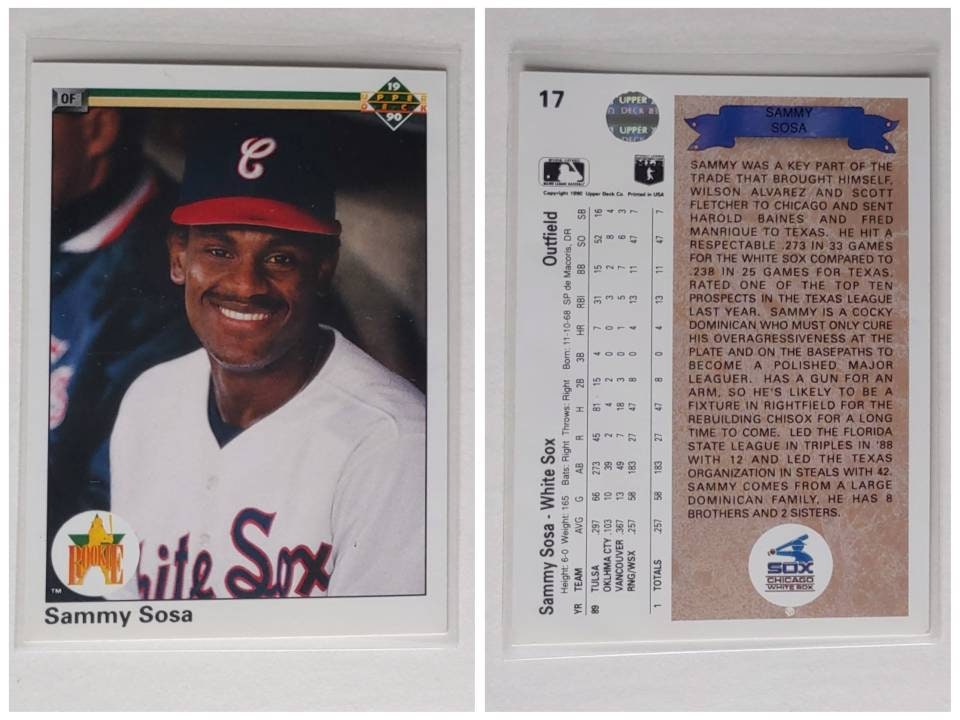 Sammy Sosa ROOKIE Cards 12 Baseball Cards to Choose From 