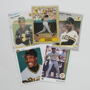 Barry Bonds ROOKIE card + 29 baseball cards to choose from! 1987-2000 | Pittsburgh Pirates, San Francisco Giants