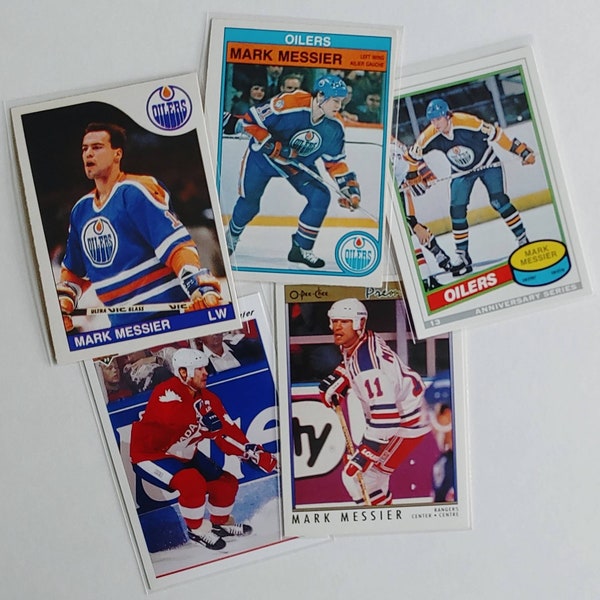 Mark Messier hockey cards, 1982-1994 | 20 cards to choose from! Edmonton Oilers, New York Rangers