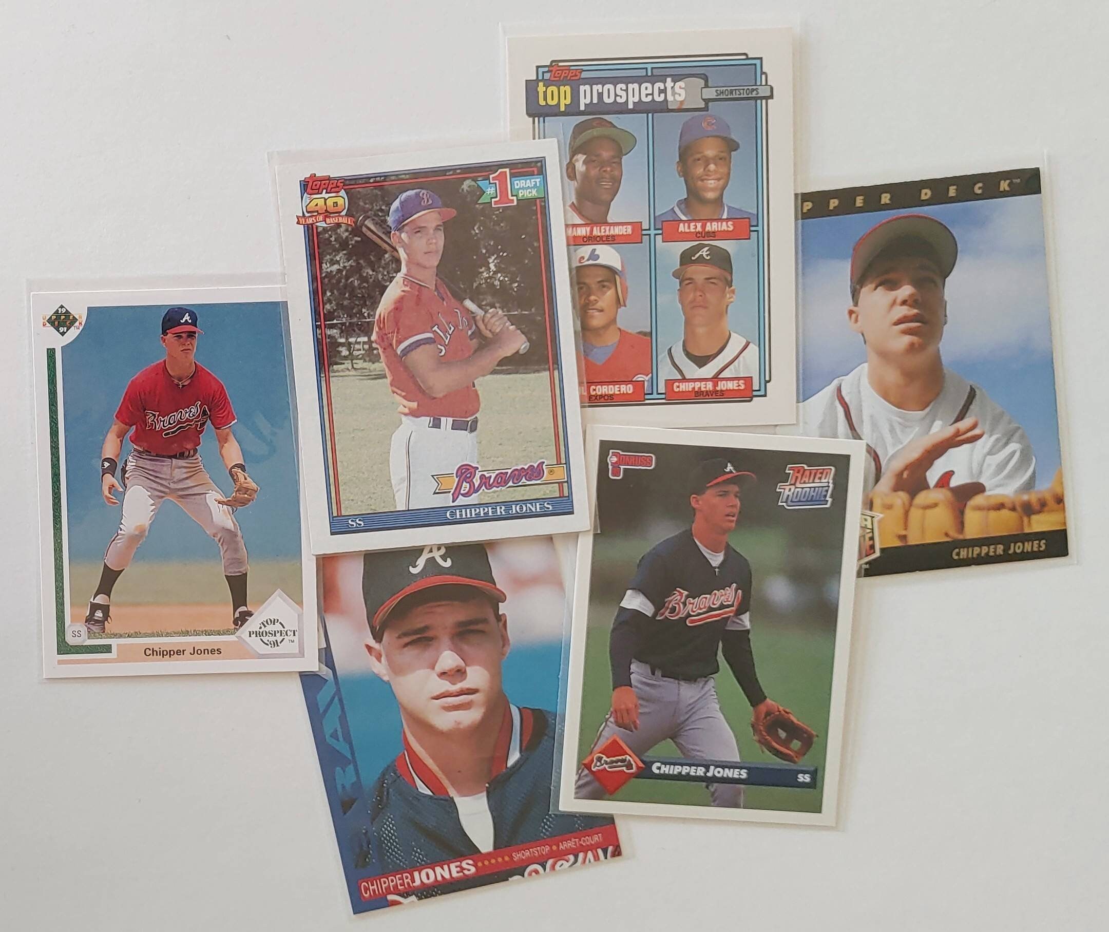 Chipper Jones ROOKIE Cards 8 Baseball Cards to Choose From - Etsy