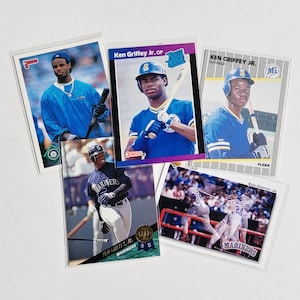 Cartes Ken Griffey Jr. RECRUE + 27 cartes de baseball au choix ! 1989-1994 | Mariners de Seattle