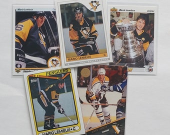 Cartes de hockey de Mario Lemieux, 1990-2002 | 24 cartes au choix ! Pingouins de Pittsburgh