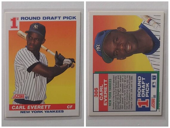 Deion Sanders Yankees 1989 Topps Traded Baseball Rookie Card RC #110T PSA 10