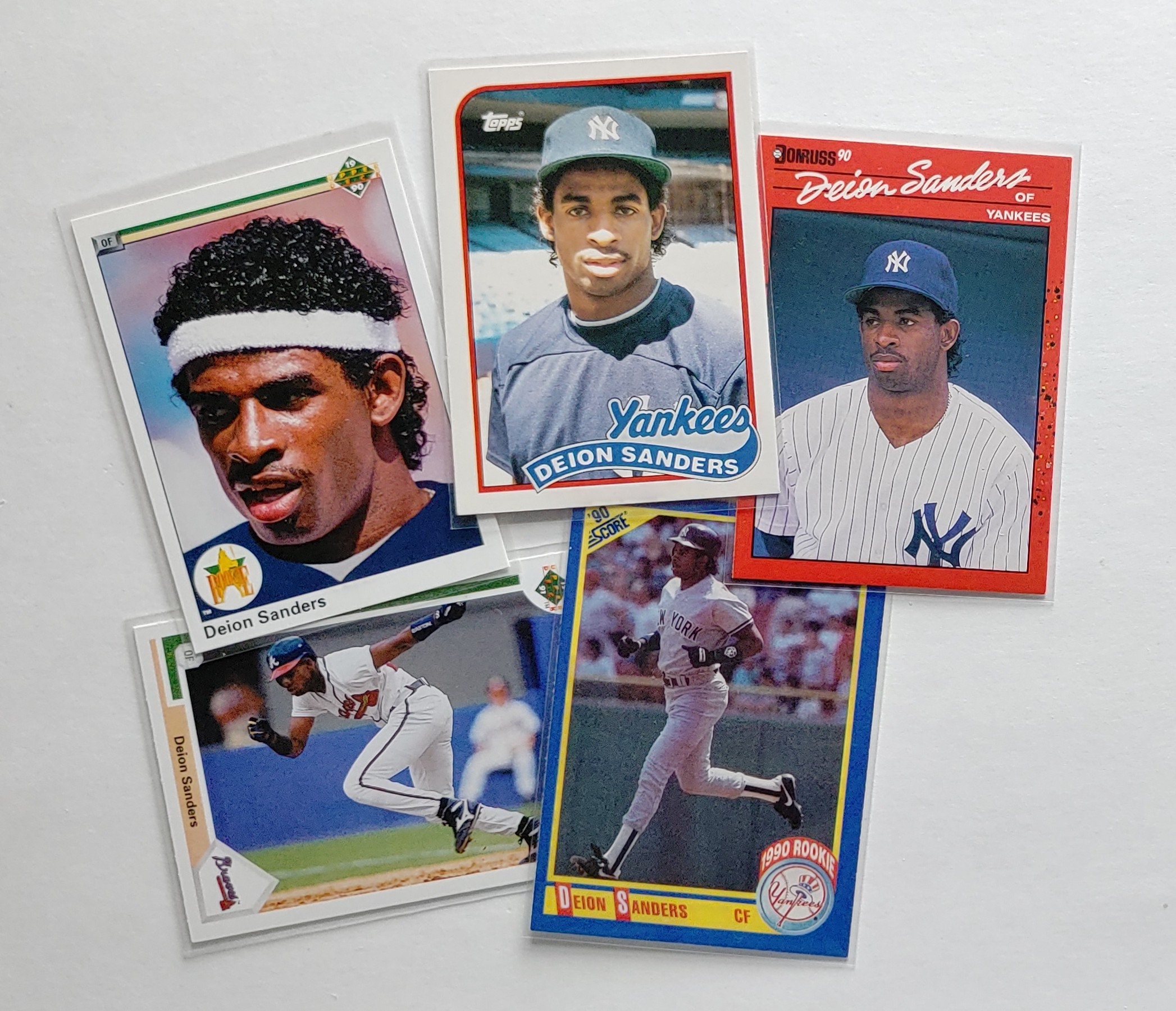 Buy Deion Sanders ROOKIE Cards 8 Baseball Cards to Choose From Online in  India 