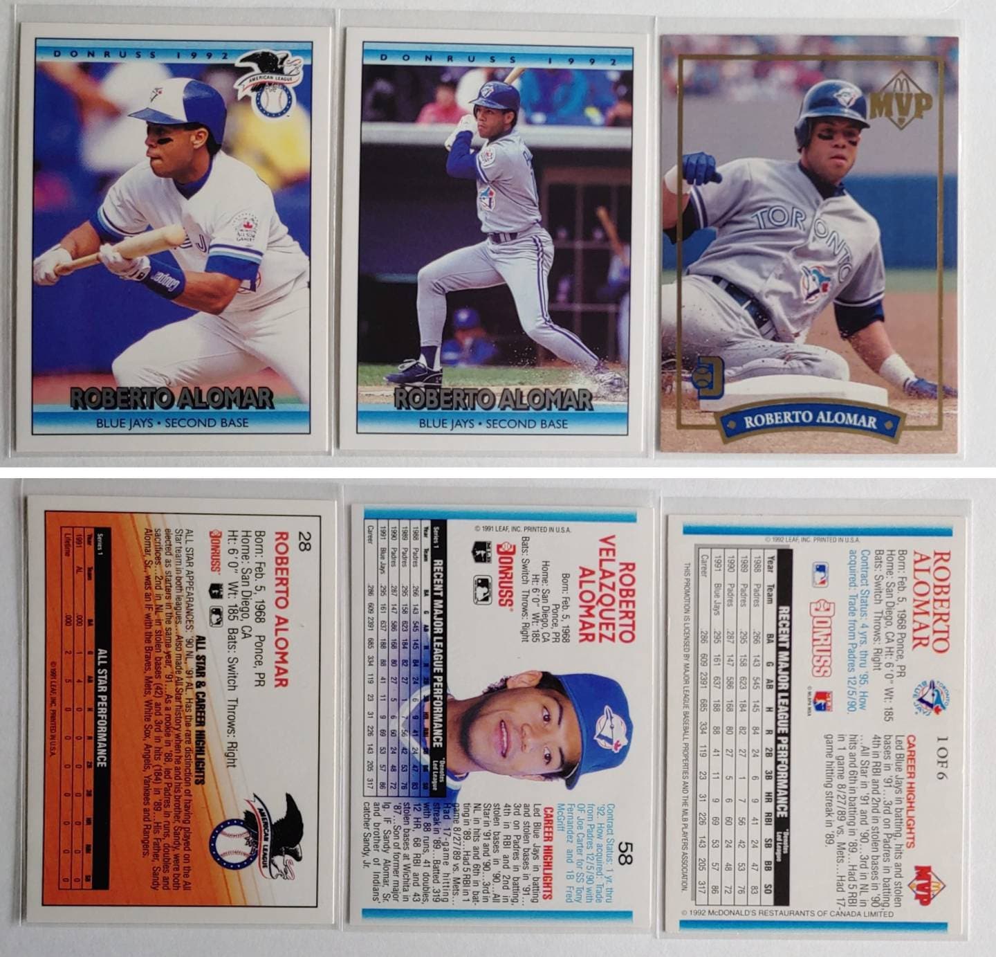 Roberto Alomar ROOKIE Cards 26 Baseball Cards to Choose - Etsy