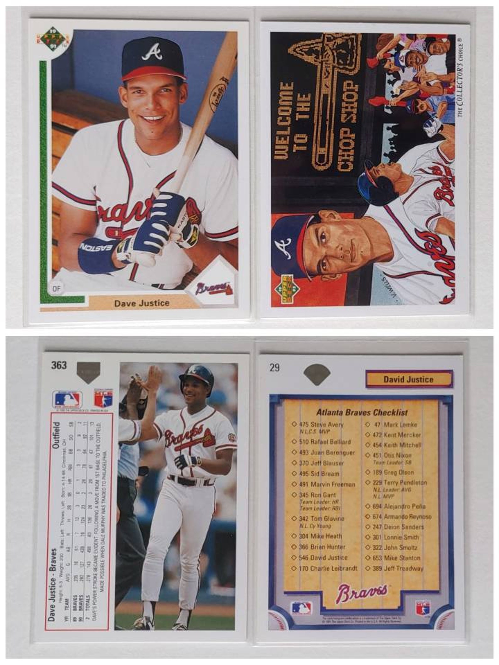 David Justice ROOKIE Card 15 Baseball Cards To Choose From Etsy