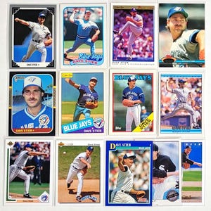 Lot de cartes de baseball Dave Stieb, 1985-1993 | 13 cartes incluses ! Blue Jays de Toronto