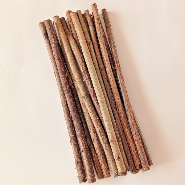 3pcs hazel stick 12" (30cm), Raw wood branch, Wood stick, Wood craft supply