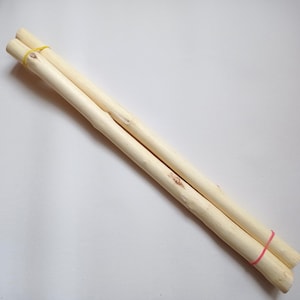 Peeled Maple Wood Sticks (19.6&quot;, 2pcs): Wand Making Supply