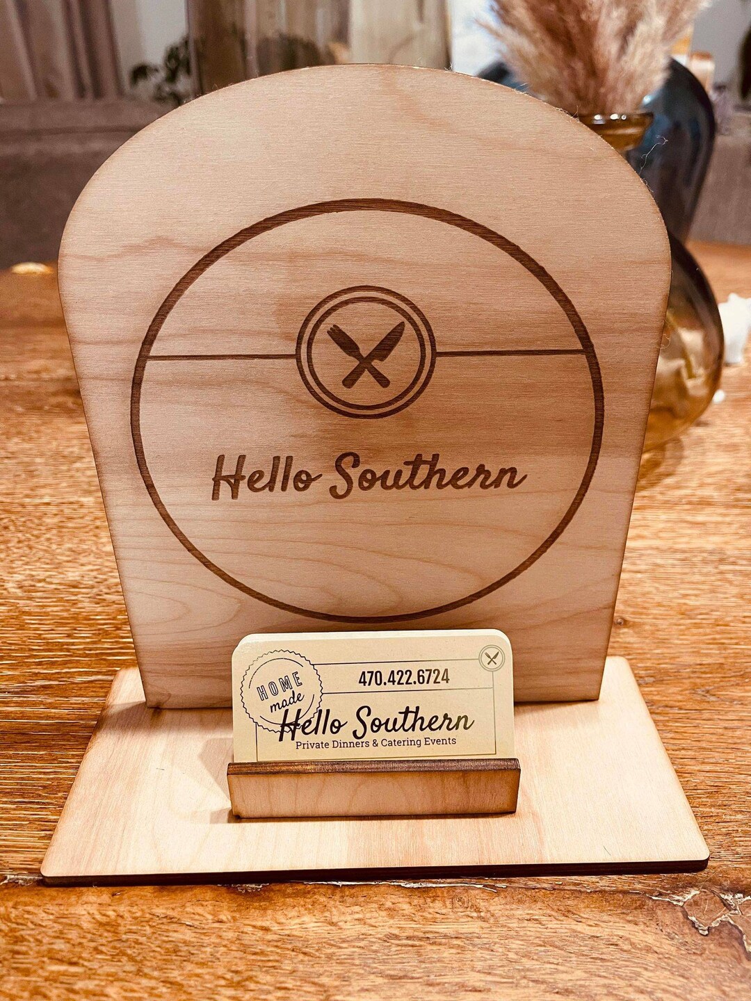 Business Sign and Card Holder Etsy