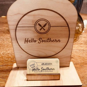 Business Sign and card holder