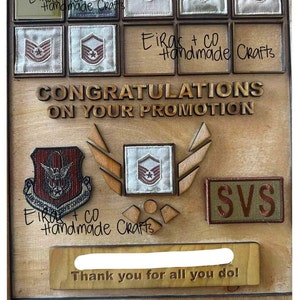 Military Progression Plaque