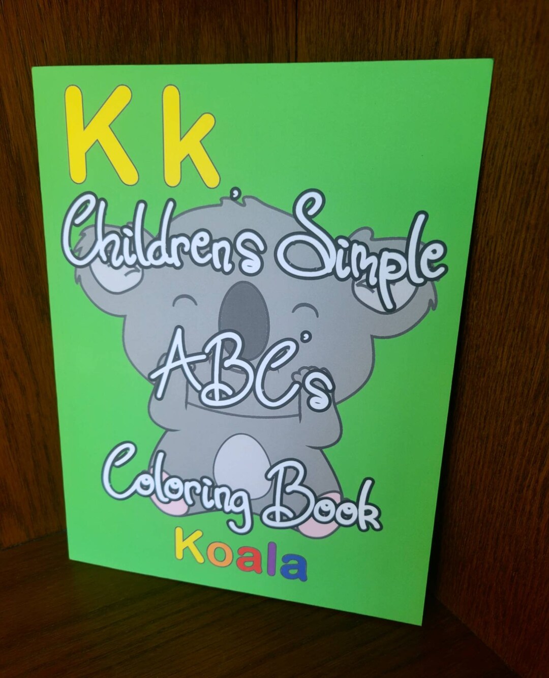 Childrens Simple ABC Coloring Book - Etsy