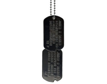 James 'Bucky' Barnes Dog Tags: WWII Style Stainless Steel Necklace